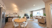 The Kitchen and Living Room Inside The MIX - The MIX Luxury Apartments