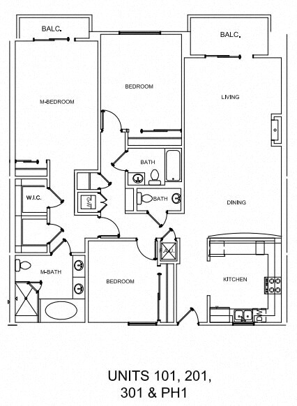 Floor Plan - 3 Beds, 2.5 Baths