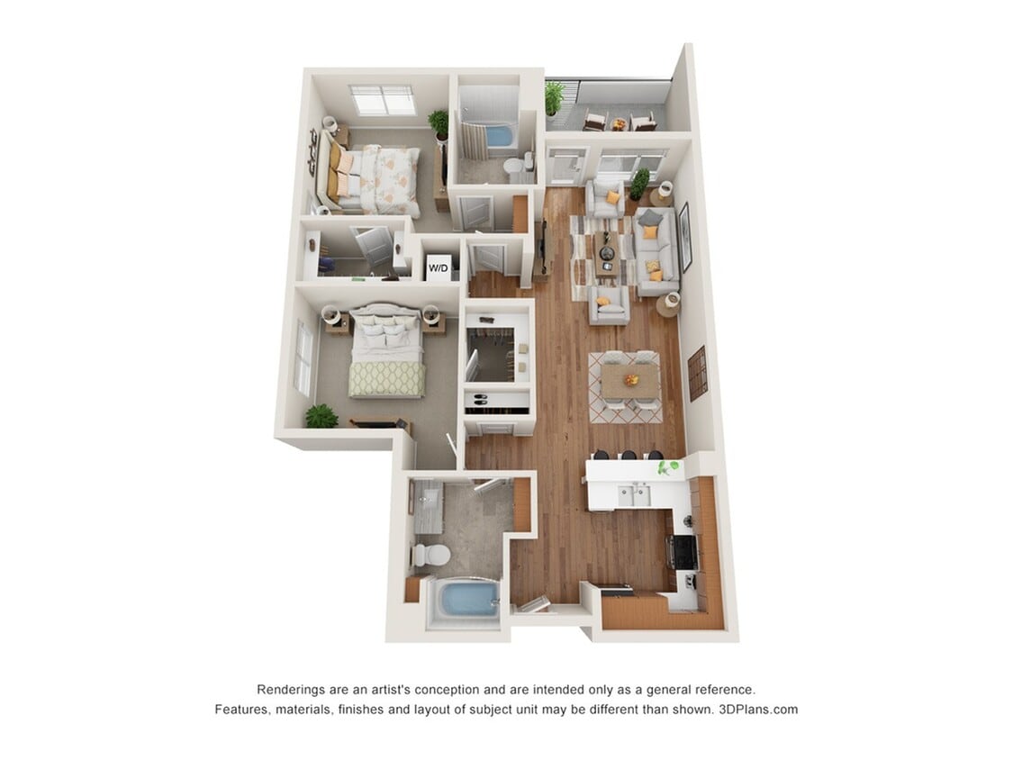 2x2A - Floor Plan - 2x2A