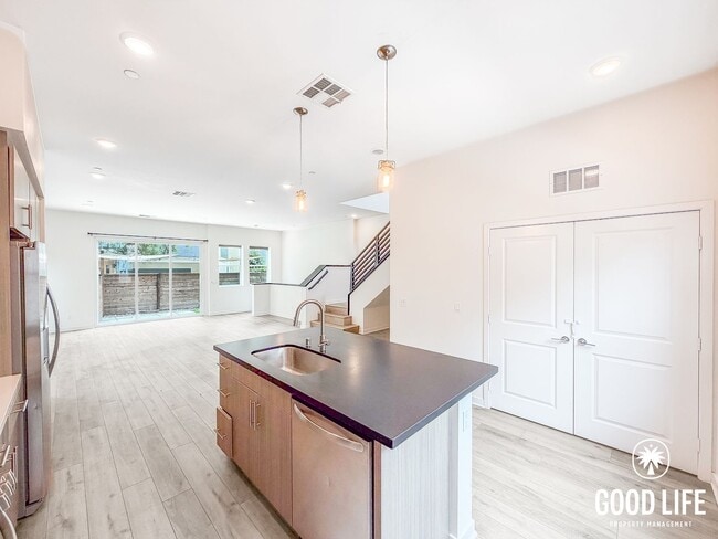 Photo - Modern 3BD/2.5BA Townhome in Mission Valley with Kitchen Island, Private Patio & 2-Car Garage