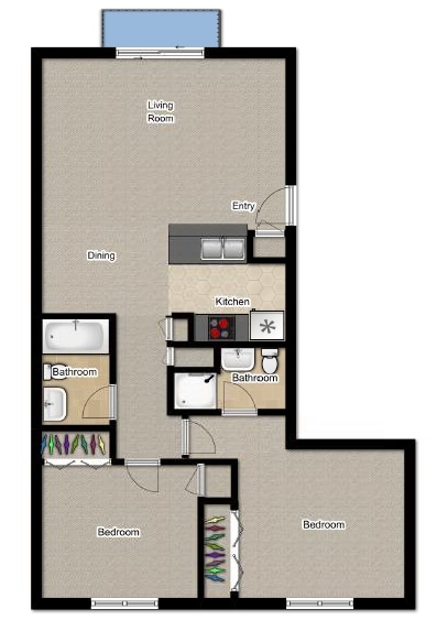 Catalina - 2BR/2.0BA