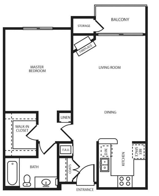 1BR/1BA - The Orchid