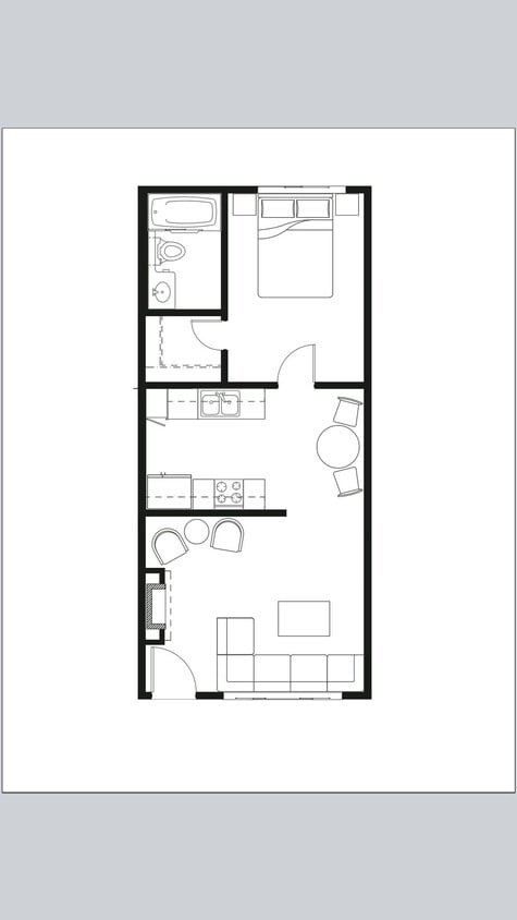 Floor Plan - 1+1 M