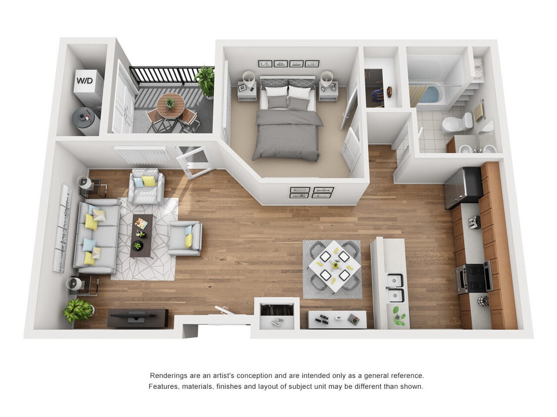 Floor Plan - 1x1 Metro