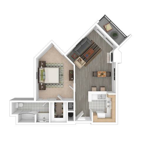 Floor Plan - 1x1M N