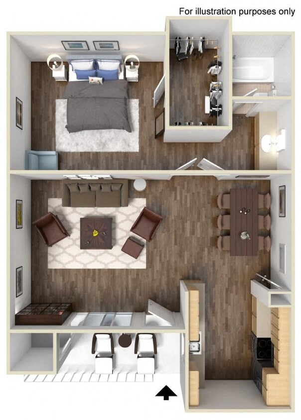 Floor Plan - 1B1