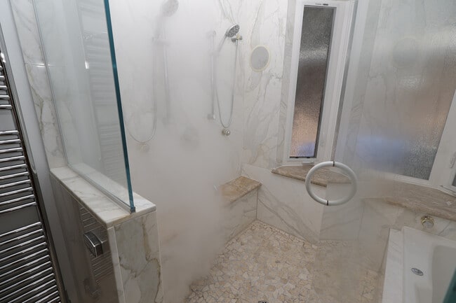 Reap the health, beauty and relaxation benefits of a steam room as you listen to your favorite music - 4831 Canoga Ave