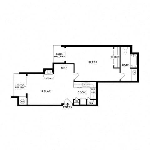 Floor Plan - 1x1L P