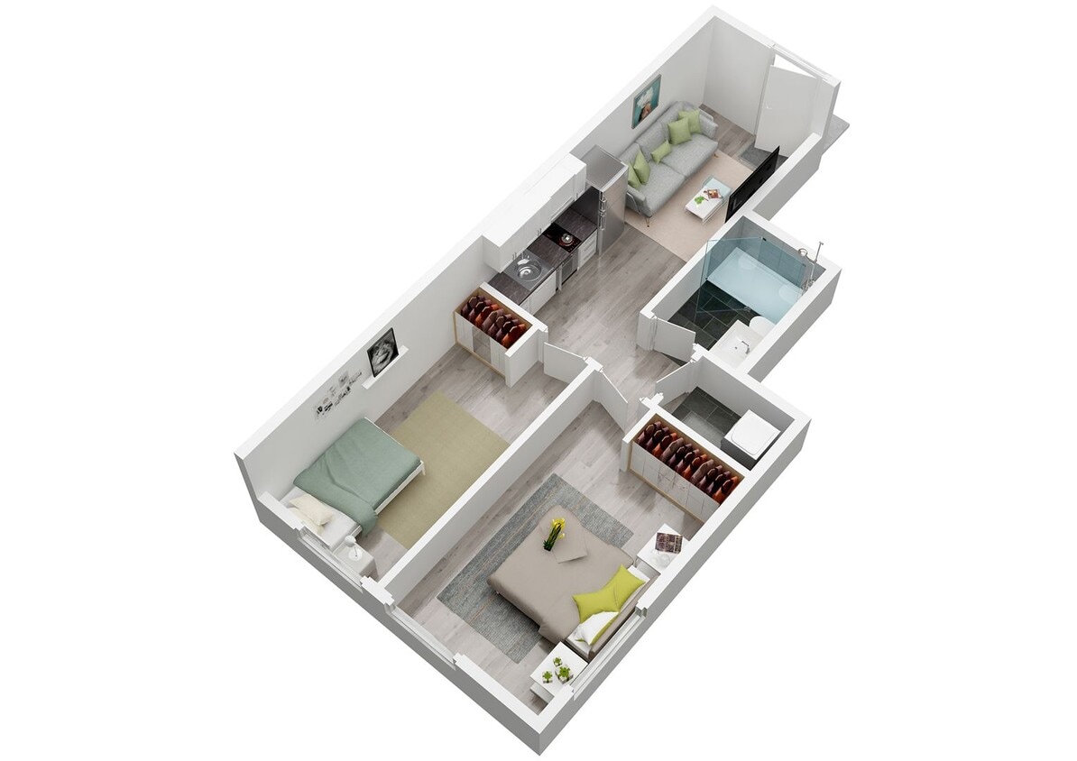Floor Plan - 1182 1/2 - 1182 W 37th Place (1.5, 2.5, and 3.5...