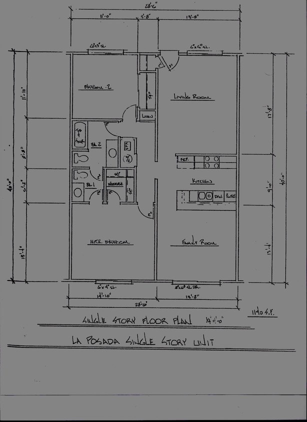2BR/1.5BA - Single level type 2