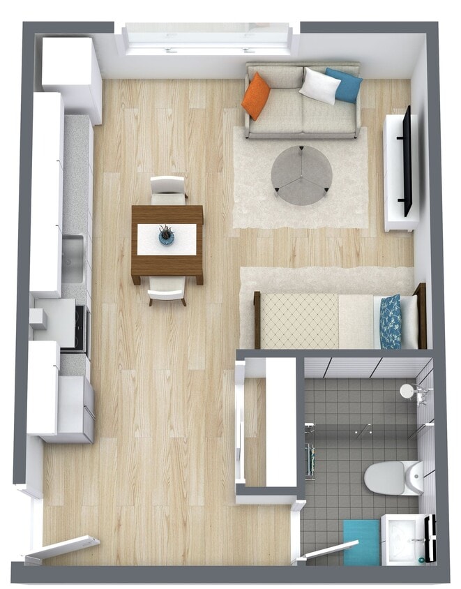 Floor Plan -  Studio| G3| Upstairs 