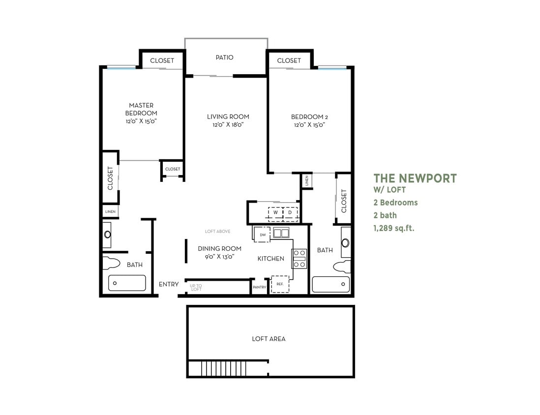 Floor Plan - Newport with Loft