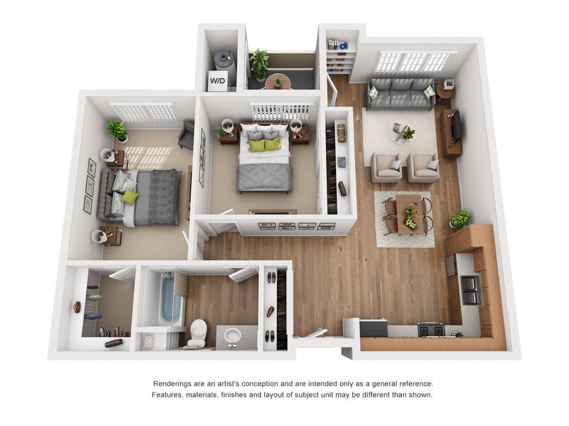Floor Plan - 2x1 Moderne