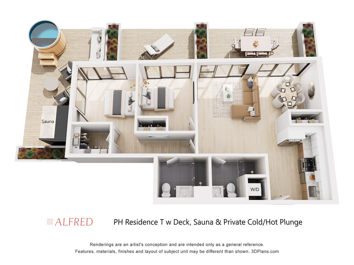 PH Residence T w Deck, Sauna & Cold/Hot Plunge - PH Residence T w Deck, Sauna & Cold/Hot Plunge