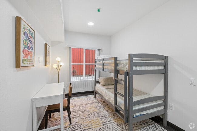 2BR, 1BA - 725SF - Bedroom - Vista Lane Family Homes - Affordable Housing