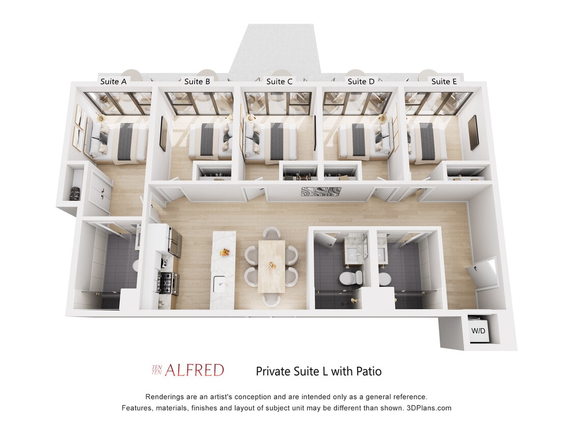 Alfred Private Suite L with Patio - Private Suite L with Patio