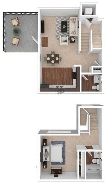 Floor Plan - One Bedroom - 8