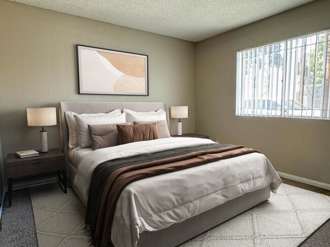 1 BR, 1 BA - Bedroom - Orange Terrace Apartments