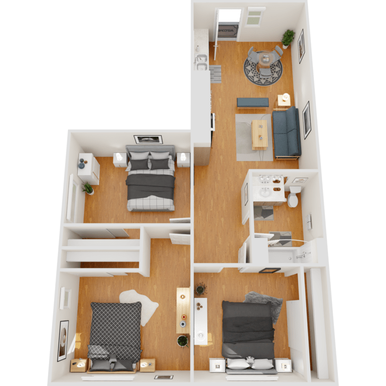 3B_900_Overhead_752900.png - 3 Bed 1 Bath