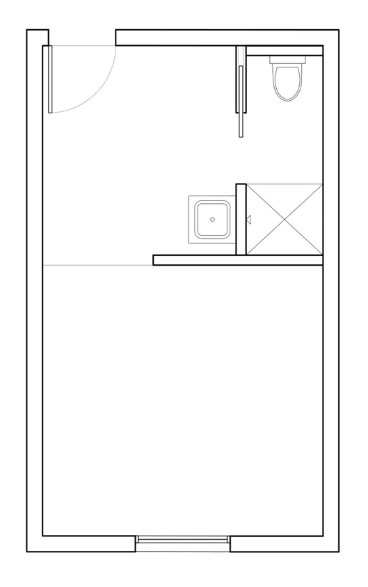 Floor Plan - 201-B 315 sqft + Loft