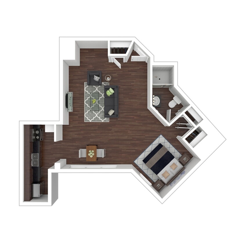 Floor Plan - Tower Studio