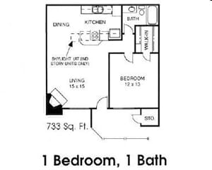 1BR/1BA - Sage