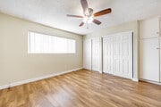 1BR, 1BA - 756SF - Bedroom - Villa Santa Fe Apartments