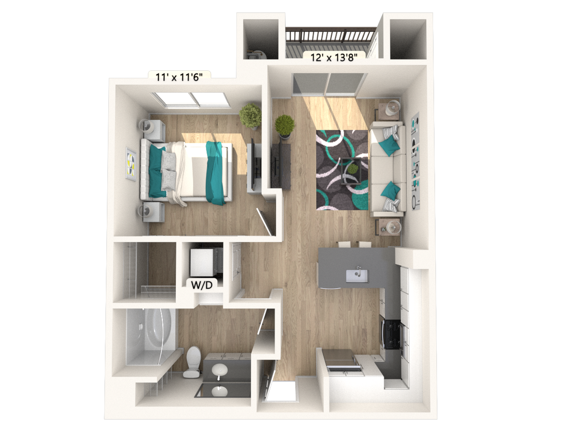 Floor Plan - A1 - Renovated Package I