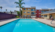 Swim in our outdoor saltwater pool - Villas of Pasadena Apartments