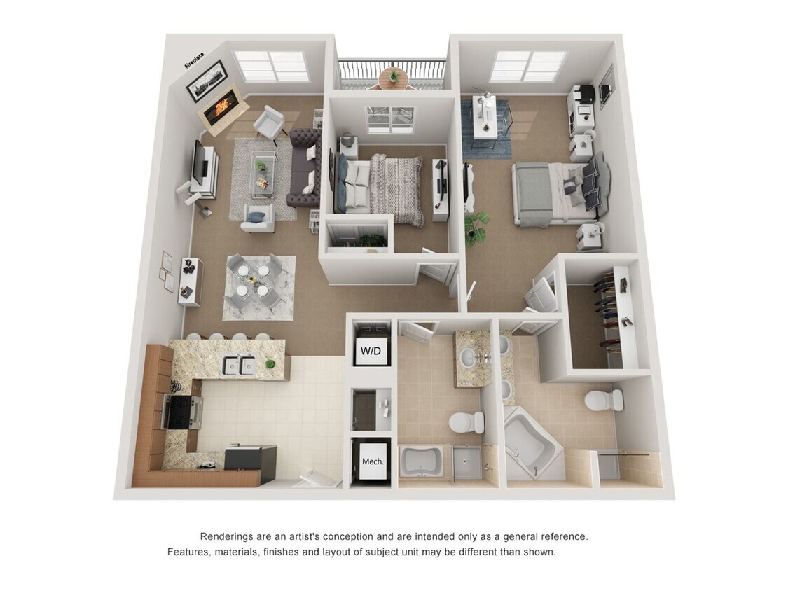 Floor Plan - 2x2F-1192