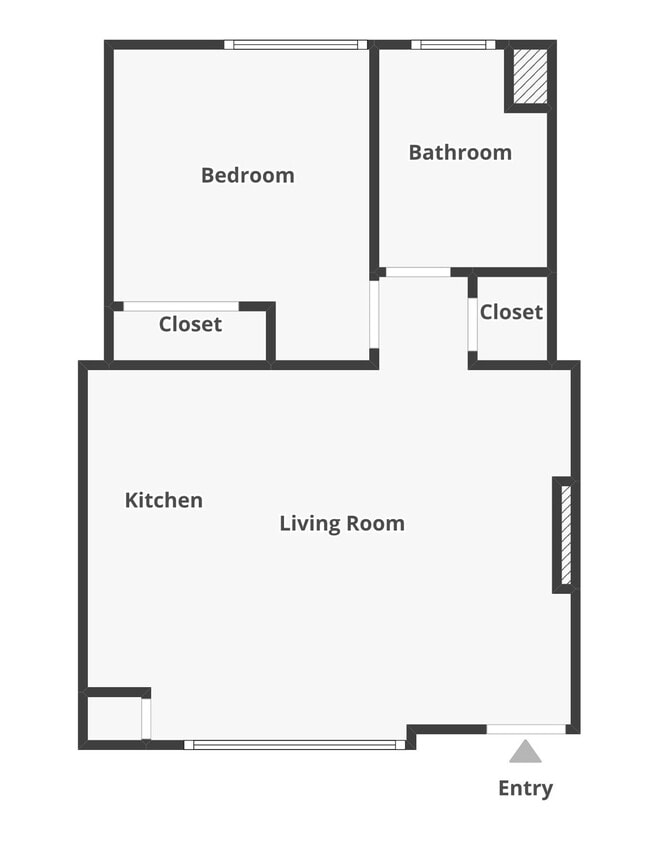 Floor Plan - 1 bedroom