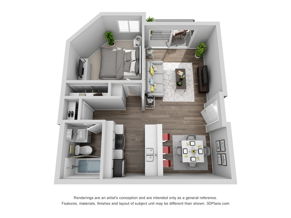 Floor Plan - One Bedroom Junior