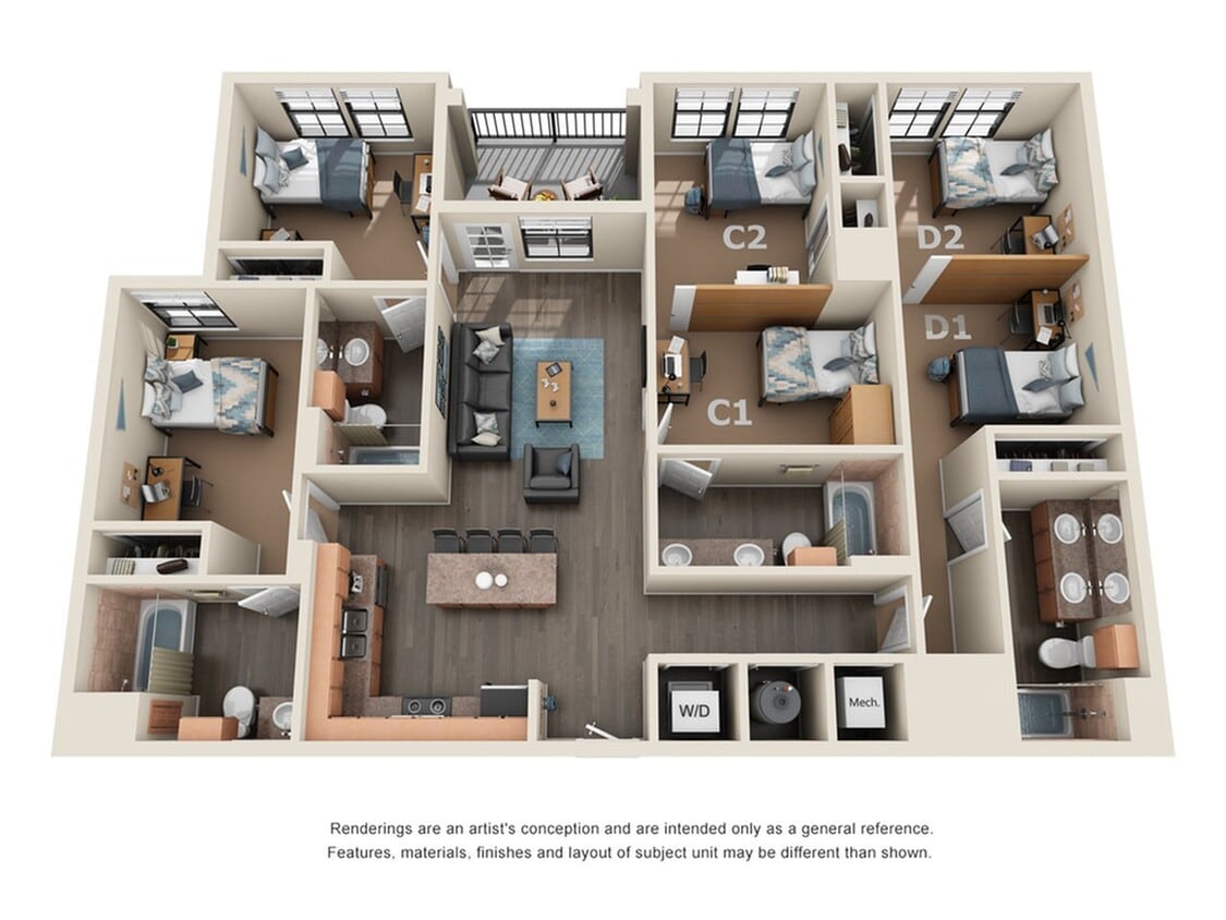 Fifty25_4BR_4BA - Semi Private - Elite - 4BR/4BA - Semi Private - Elite