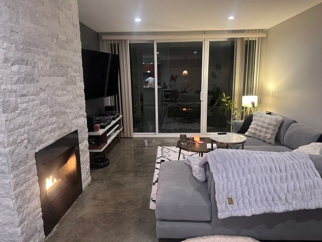 Living room at night - 1745 Camino Palmero St Unit 330
