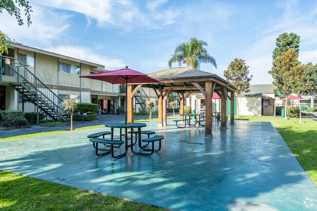 Courtyard & BBQ's - Garden View Apartments