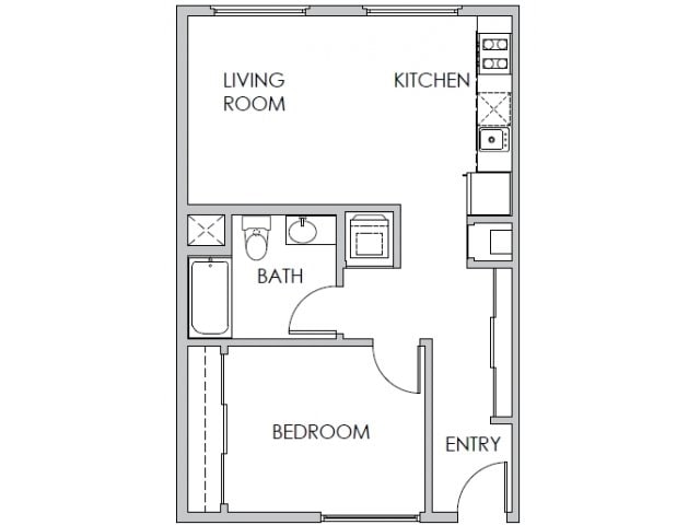 1BR/1BA - A1