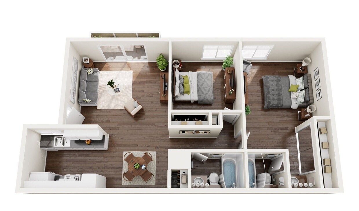 Floor Plan - Two Bedroom