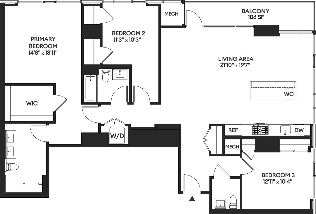 Floor Plan - 3A