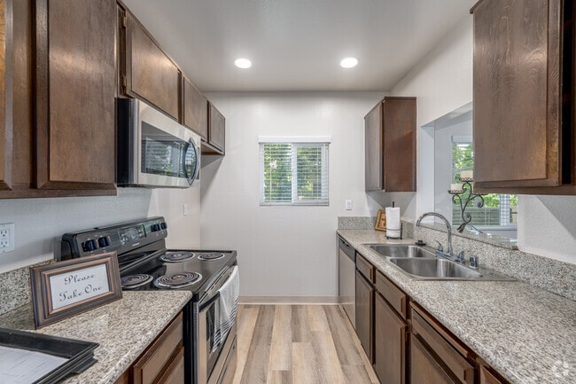 3BR, 2BA - 1,200SF - Kitchen - Park Broadway Apartments