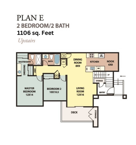 Floor Plan - Plan E Upstairs