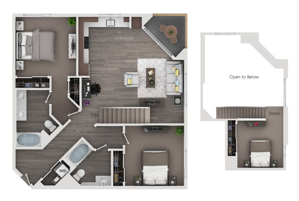 Alaya, B6, 2 bed, 2 bath, 1410 sq ft - B6