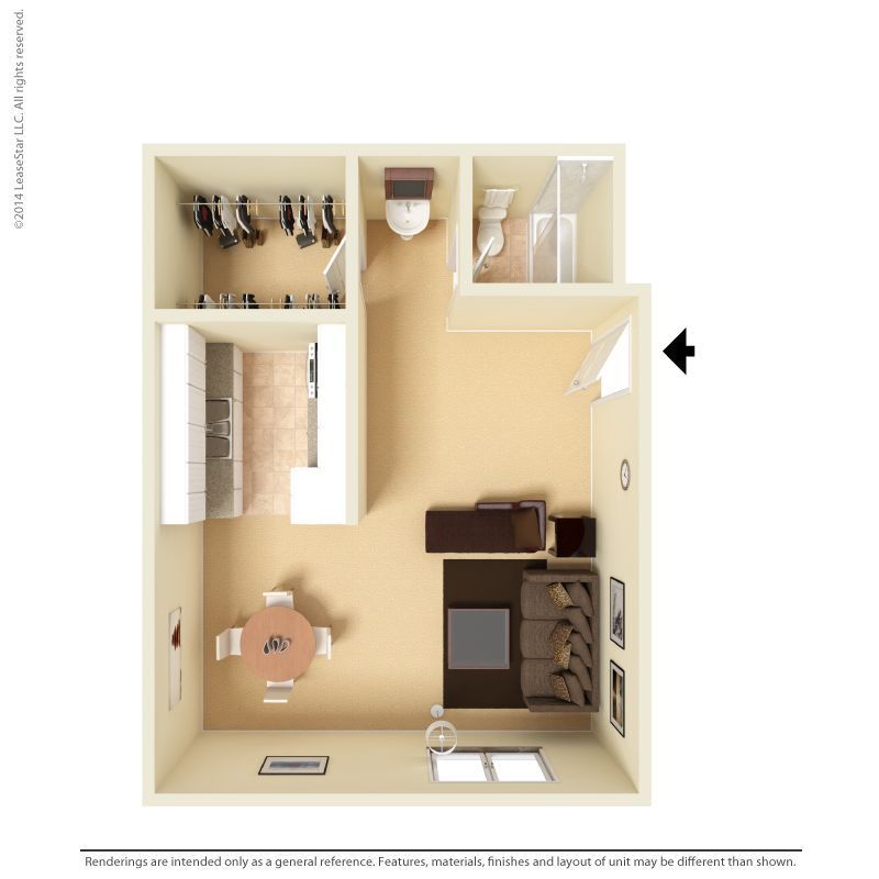 Floor Plan - Medium Studio