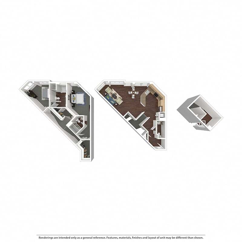 Floor Plan - Panorama Two Bedroom Penthouse