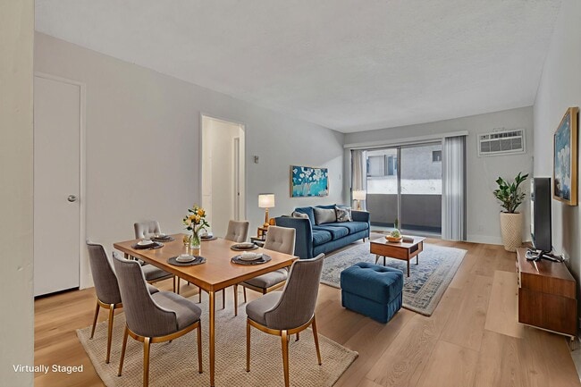 Staged living room - Oakhurst Apartment's