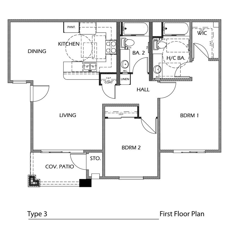 2 bedroom 2 bath - 2x2