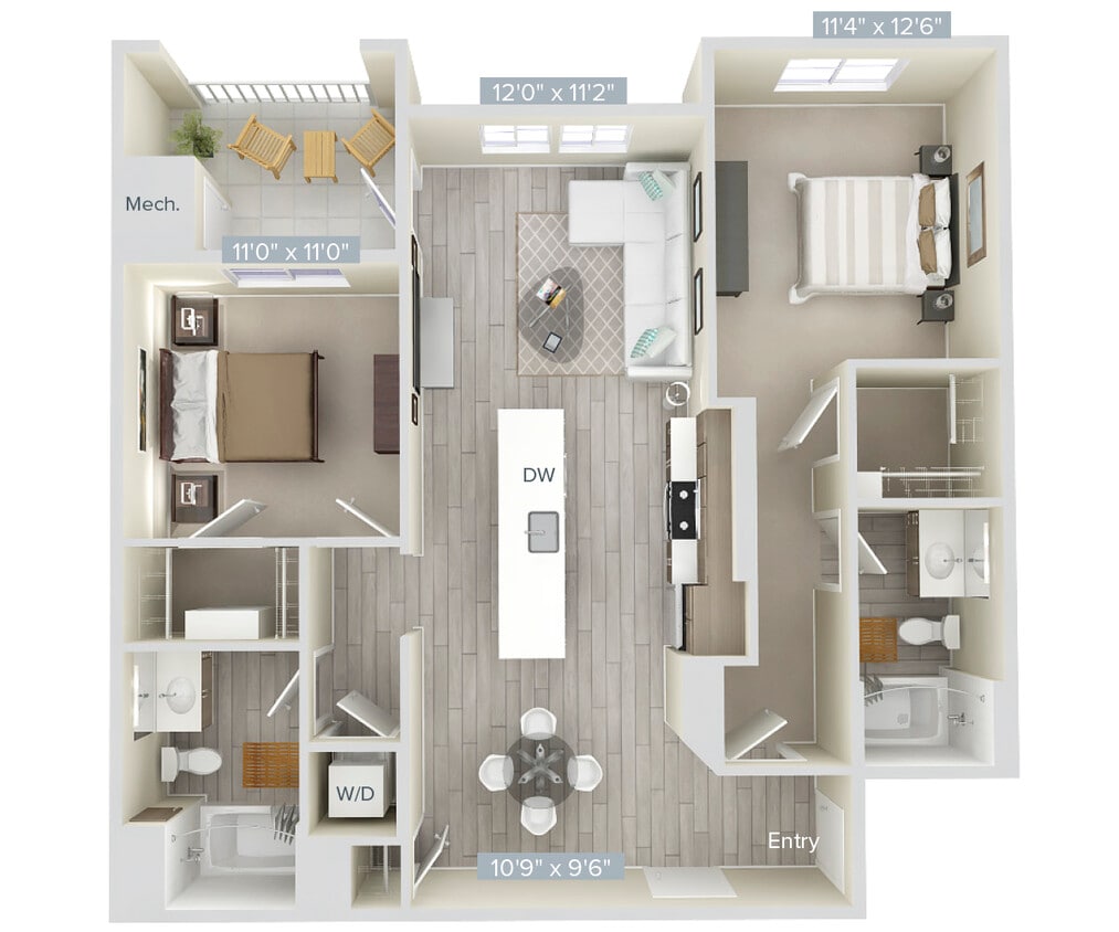Floor Plan - B1-1105-2-Gar
