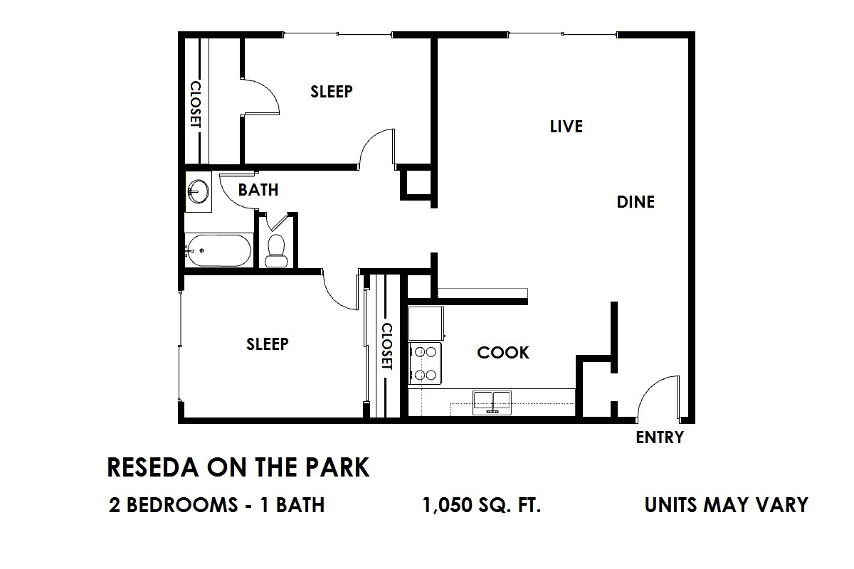 Floor Plan - 2x1L
