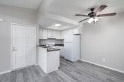 2BR, 1BA - 680SF - Kitchen and Dining Room - Oak Terrace Senior Apts