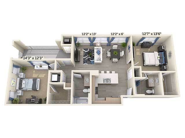 Floor Plan - B1-1022sq