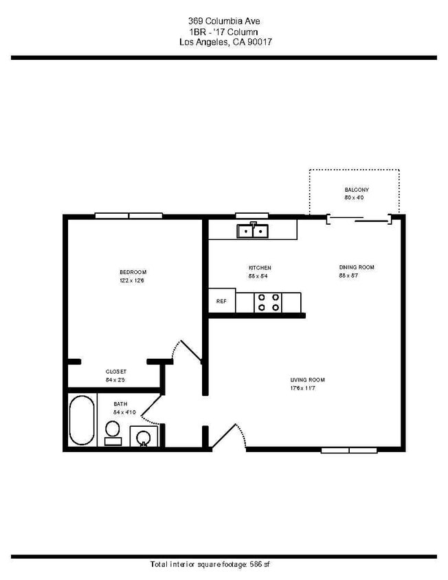 Floor Plan - 1BR - D (17)
